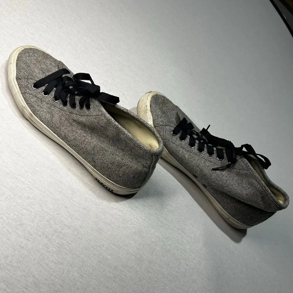 SeaVees Women's California Special Varsity Sneaker In Light Grey Size 10